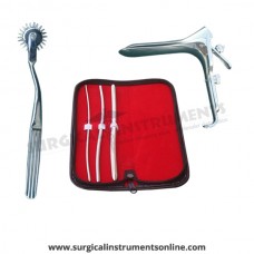 Hegar uterine dilator 3 pieces set,3-4, 5-6, 9-10, pinwheel, grave large